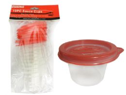 24 Wholesale 10pc Round Sauce Cups