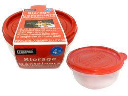 24 Wholesale 4pc Square Storage Containers