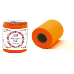 162 Pieces Decoration Tulle Orange 6"x25 Yards - Craft Tools