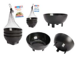 48 Wholesale SALSA BOWL 3-Piece 5"X2.5" BLACK