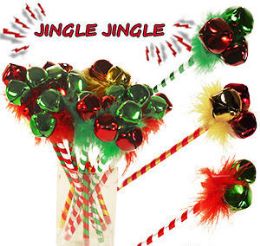 120 Pieces Jingle Bell Pens - Christmas Novelties