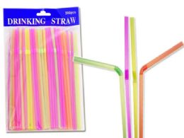 48 Units of 200pc Flexible Bendy Straws - Straws and Stirrers