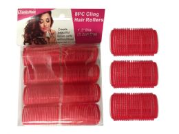 96 Pieces 8 Piece Cling Hair Rollers - Hair Rollers