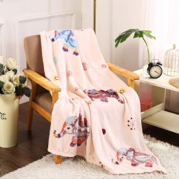 24 Wholesale Boho Elephant Printed Blankets Size 50 X 60
