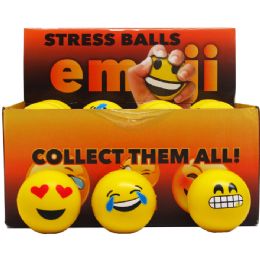144 Wholesale Emoji Balls