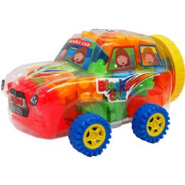 12 Wholesale 38pc Assorted Colored Blocks In 8.75" Car