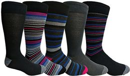 Yacht&smith 5 Pairs Of Mens Dress Socks, Colorful Fun Pattern Design, Casual (assorted f) - Mens Dress Sock