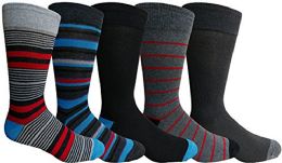 Yacht&smith 5 Pairs Of Mens Dress Socks, Colorful Fun Pattern Design, Casual (assorted h) - Mens Dress Sock
