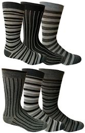 Wholesale 6 Pairs Of Yacht&smith Dress Socks, Colorful Patterned Assorted Styles (pack a)