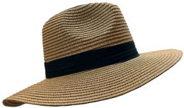Yacht & Smith Floppy Stylish Sun Hats Bow And Leather Design, Style B - Khaki - Sun Hats