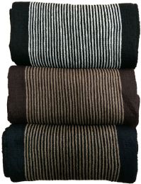 Yacht&smith 3 Pack Designer Winter Scarves, Stripe Patterned Neck Scarf, Unisex (option A) One Size - Winter Scarves