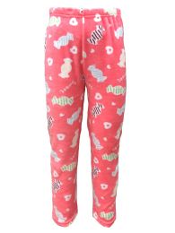 Yacht & Smith Women's Butter Soft Fleece Fuzzy Lounge Pants One Size Lips Print (sweets And Hearts Print)