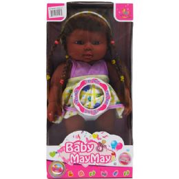 12 Wholesale 11" B/o Ethnic Baby Doll W/ Sound