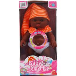 12 Pieces 9.5" B/o Ethnic Baby Doll W/ Sound - Dolls