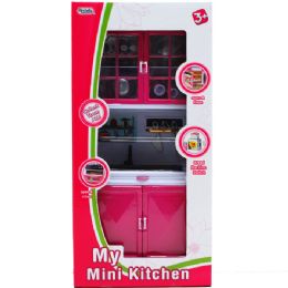 12 Pieces 12.25" Mini Kitchen Sink W/ Accss - Girls Toys