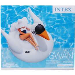 2 Pieces 76.5"x58" Swan Island W/ Handles In Color Box, Adult - Summer Toys