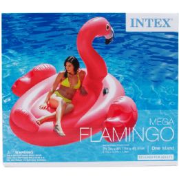 2 Pieces Flamingo Ride On With Handles In Color Box - Summer Toys