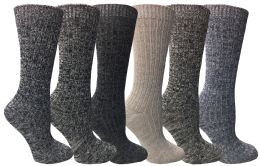 36 Wholesale Wool Socks For Women, Hunting Hiking Backpacking Thermal Boot Socks