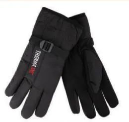 36 Pairs Mens Warm Thick Insulated Fleece Gloves - Ski Gloves