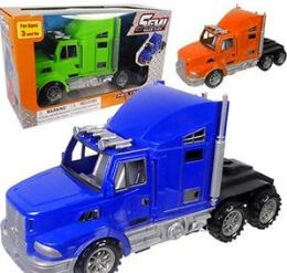 24 Wholesale Friction Powered Semi Road Kings