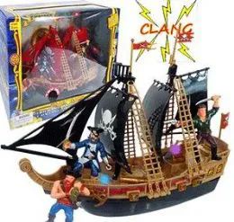 5 Wholesale Four Piece Pirate's Adventure Ship Sets