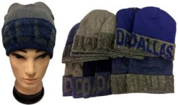 24 Pairs "dallas" Beanie Hat With Pom Pom - Winter Beanie Hats