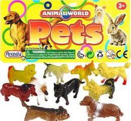 72 Wholesale Ten Piece Animal World Vinyl Dog Sets