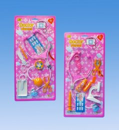 96 Pieces Doctor Set In Blister Card - Girls Toys