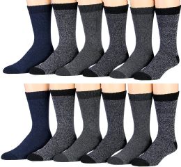 12 Pairs Yacht & Smith Men's Thermal Socks, Boot Socks, Hiking Socks - Mens Thermal Sock