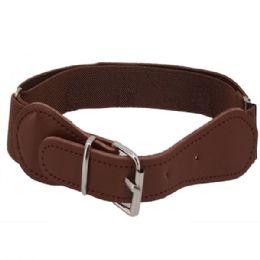 72 Pieces Kids Belt Stretchable In Brown - Kid Belts