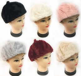 48 Pieces Faux Fur Ladies Winter Hat - Winter Beanie Hats