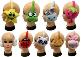 24 Units of Children's Super Soft Character Earmuffs - Ear Warmers