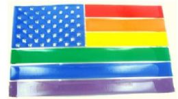 12 Wholesale Rainbow Flag Belt Buckle
