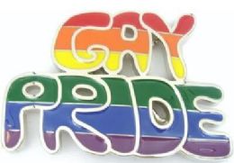 12 Wholesale Gay Pride Rainbow Belt Buckle