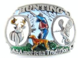 12 Wholesale Hunting American Tradition Belt Buckle