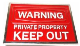 12 Pieces Private Property Keep Out Belt Buckle - Belt Buckles
