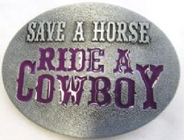 12 Wholesale Save A Horse Ride A Cowboy Belt Buckle