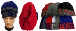 12 Pieces Its Lit Plush Lining Winter Hat - Winter Beanie Hats