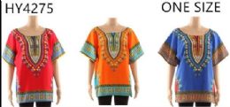 12 Wholesale African Culture Dashiki Assorted