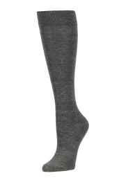 240 Pairs Woman's Solid Charcoal Knee High Socks - Womens Knee Highs