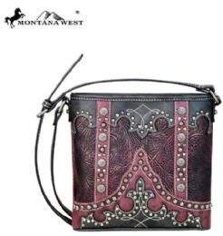 4 Wholesale Montana West Tooled Collection Cross Body
