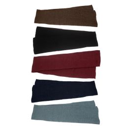 48 Wholesale Unisex Winter Scarf In 5 Assorted Colors