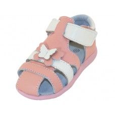 24 Bulk Toddlers 3d Leather Upper Sandals