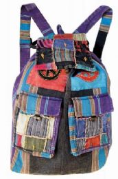 10 Wholesale Patchwork Double Pocket Nepal Handmade Backpacks