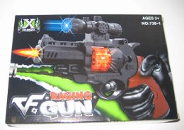 72 Wholesale Light Up Toy Gun With Sound