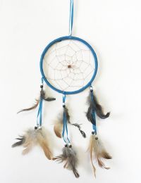 48 Units of Large Single Hoop Dream Catcher In Assorted Colors - Home Decor