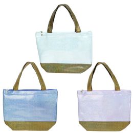 24 Wholesale Wholesale Insulated Lunch Bag In 3 Assorted Colors