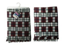 144 Pieces Plaid Thick Scarf - Winter Scarves