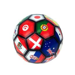 30 Pieces Kids Soccer Balls Size 5 In MultI-Country Print - Sports Toys