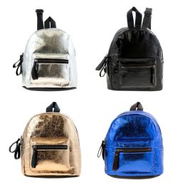 24 Wholesale Wholesale 10" Cute Mini Backpack In 4 Assorted Colors